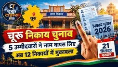 चूरू निकाय चुनाव: 5 उम्मीदवारों ने नाम वापस लिए, 21 सितंबर को अध्यक्ष पद के लिए मतदान